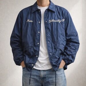 VTG Pla-Jac Dunbrooke‎ Fellowship Club Lynz Lounge Jacket XL Navy